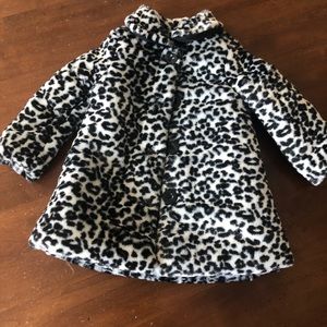 Calvin Kline 3T “fur” leopard coat